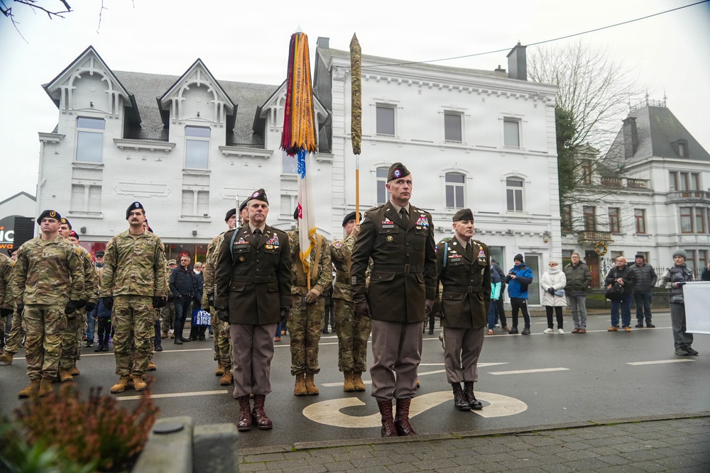 101st Airborne Division Soldiers Participate in the NUTS Parade During Bastogne 81
