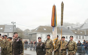 101st Airborne Division Soldiers Participate in the NUTS Parade During Bastogne 81