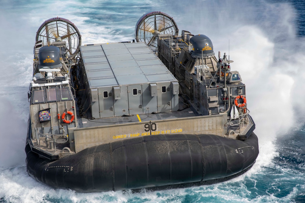 U.S. Marines Disembark U.S.S. Makin Island