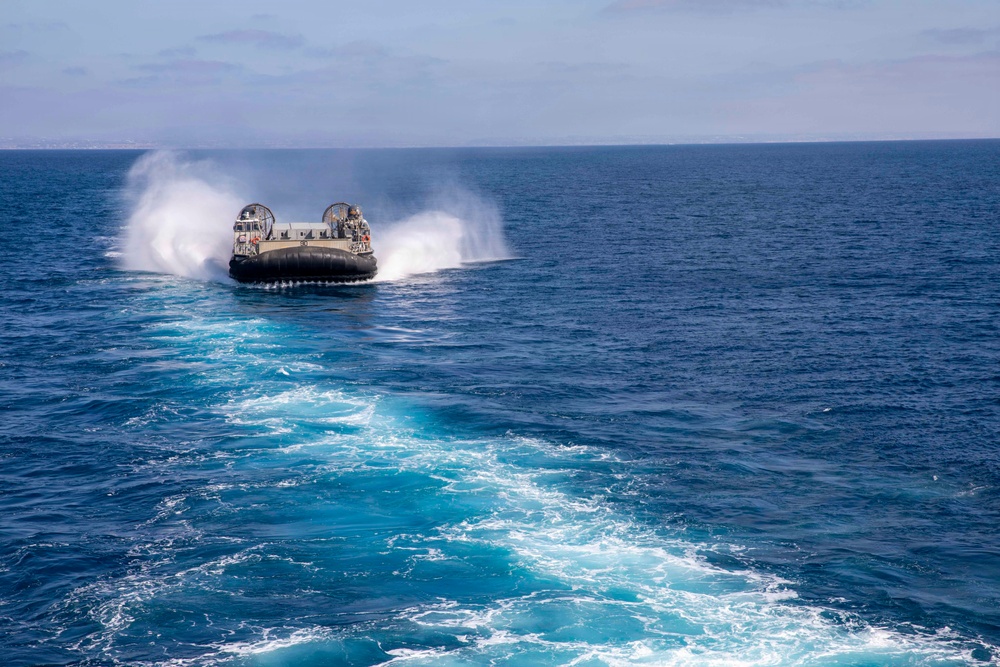 U.S. Marines Disembark U.S.S. Makin Island