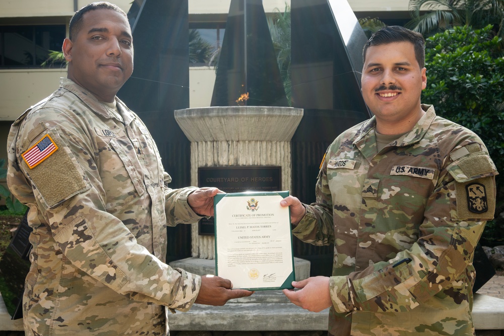 94th AAMDC NCO Promotion Ceremony