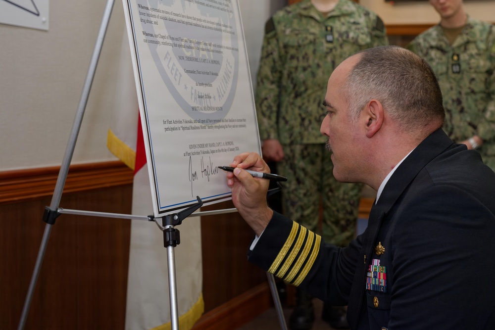 CFAY Signs Spiritual Readiness Month Proclamation