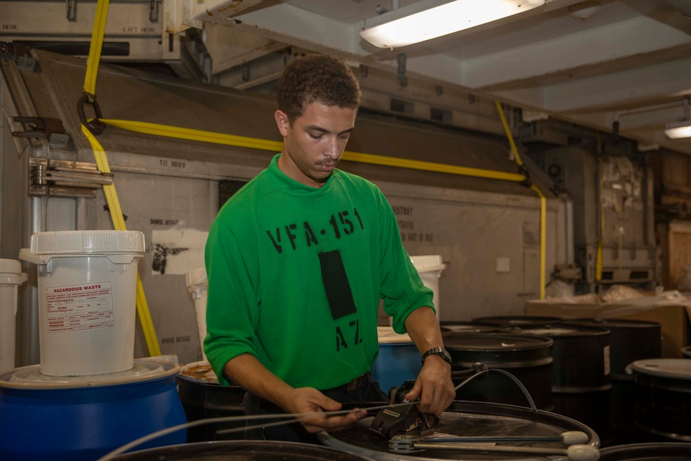 Abraham Lincoln conducts routine operations