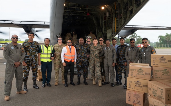 C-130J team delivers humanitarian aid in Jaffna, Anuradhapura
