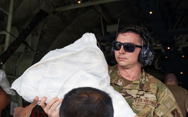 C-130J team delivers humanitarian aid in Jaffna, Anuradhapura