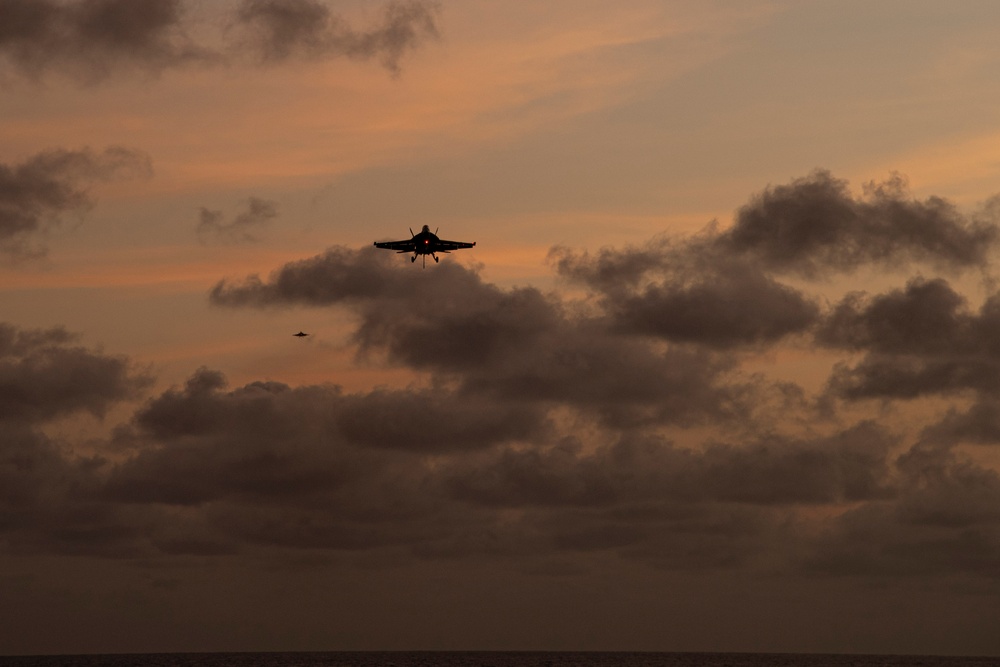 Abraham Lincoln conducts routine flight operations