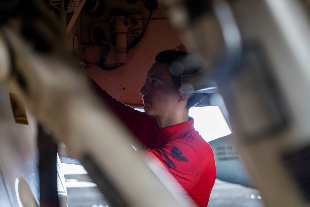 Abraham Lincoln conducts routine operations