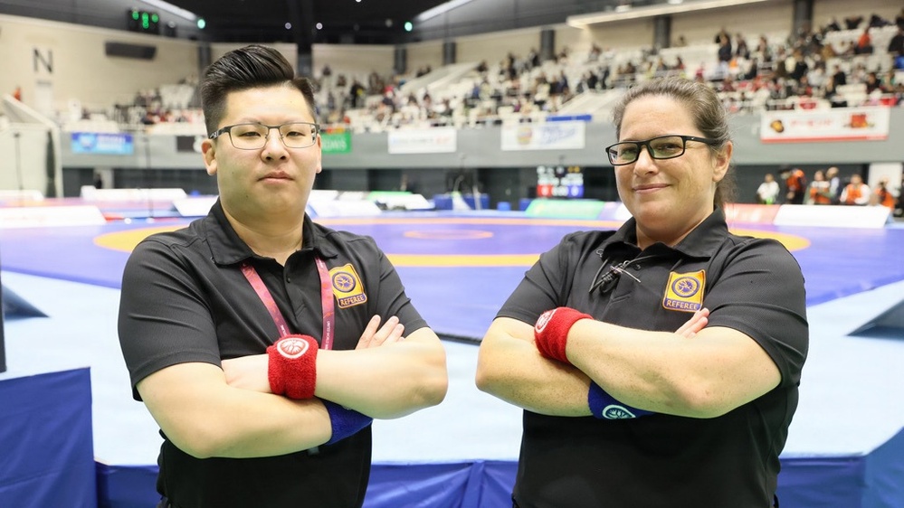 35th FW Member Supports Japan’s National Wrestling Trials