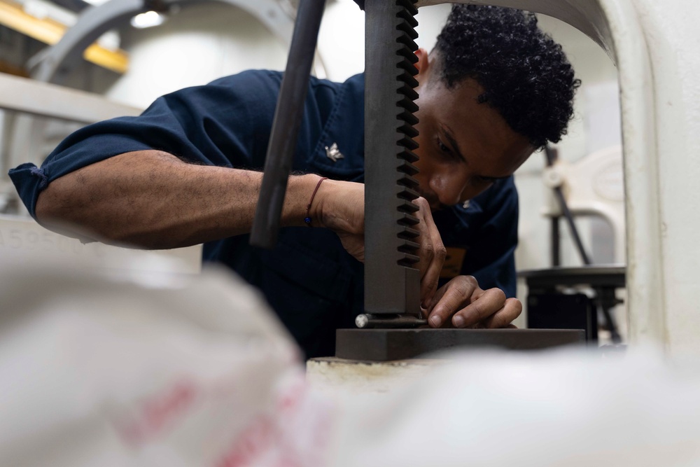 Abraham Lincoln conducts routine operations