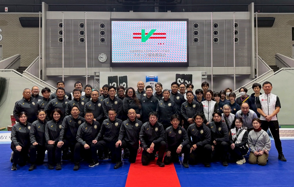 35th FW Member Supports Japan’s National Wrestling Trials