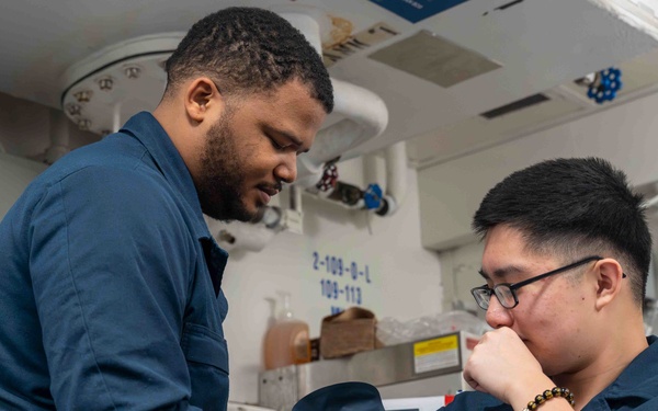 Abraham Lincoln conducts routine operations.