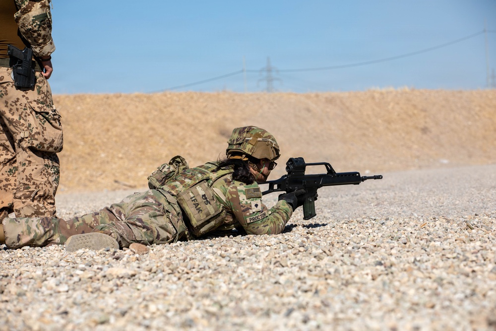 U.S., German Soldiers Enhance Readiness and Partnership During Schützenschnur Qualification at Beneswala Range