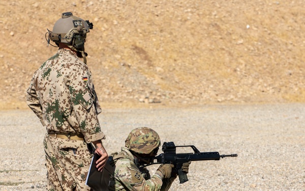 U.S., German Soldiers Enhance Readiness and Partnership During Schützenschnur Qualification at Beneswala Range