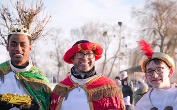 U.S. Soldier Takes Part in Powidz Three Kings Day Celebration