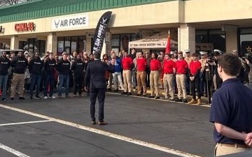 Hegseth Leads Multi‑Service Swear‑In Ceremony in Newport News