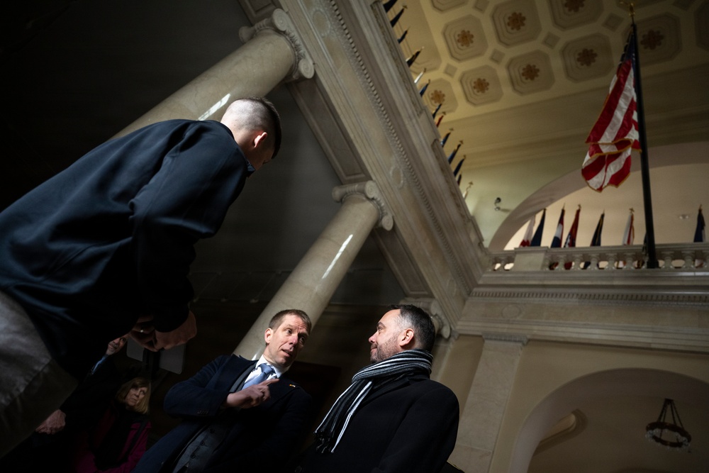 Belgian Deputy Prime Minister and Minister of Foreign Affairs Maxime Prévot Visits ANC for the 81st Battle of the Bulge Commemoration Ceremony