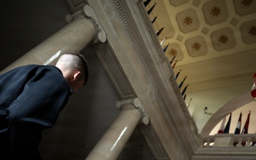 Belgian Deputy Prime Minister and Minister of Foreign Affairs Maxime Prévot Visits ANC for the 81st Battle of the Bulge Commemoration Ceremony