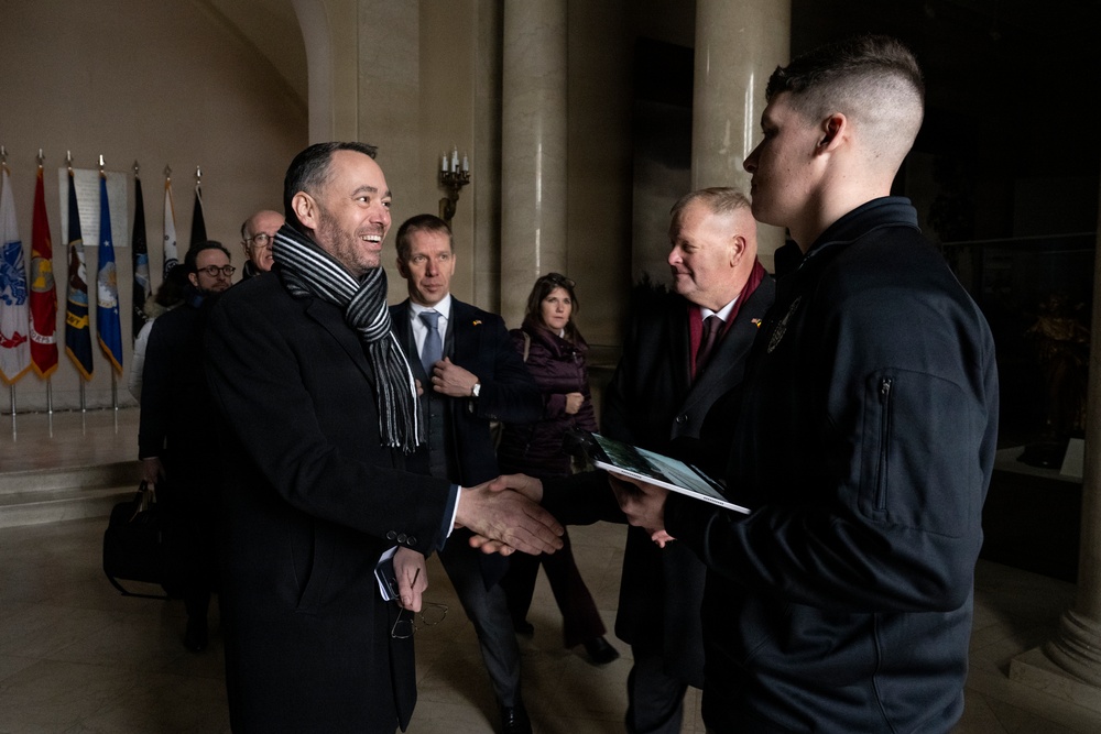 Belgian Deputy Prime Minister and Minister of Foreign Affairs Maxime Prévot Visits ANC for the 81st Battle of the Bulge Commemoration Ceremony