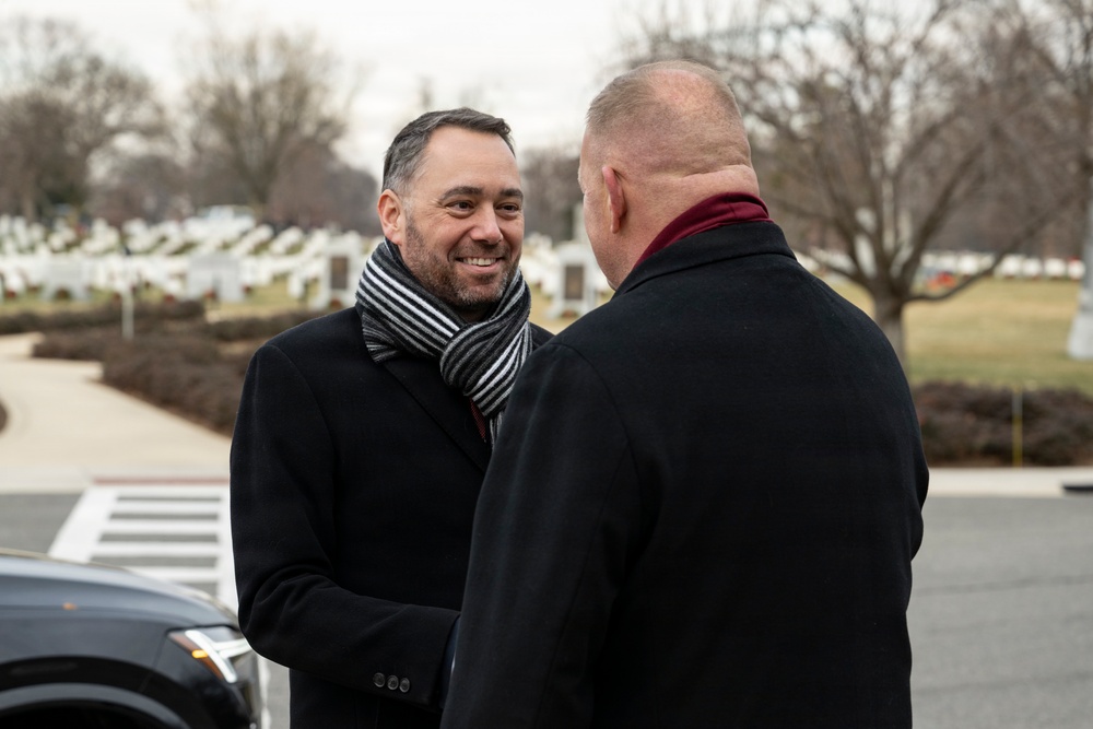 Belgian Deputy Prime Minister and Minister of Foreign Affairs Maxime Prévot Visits ANC for the 81st Battle of the Bulge Commemoration Ceremony