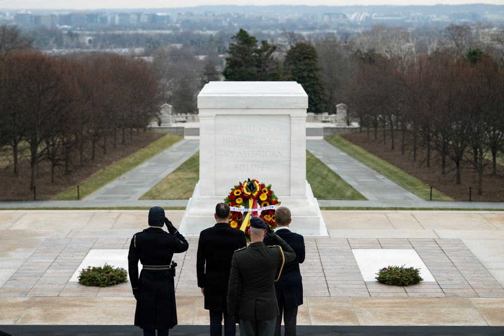 Belgian Deputy Prime Minister and Minister of Foreign Affairs Maxime Prévot Visits ANC for the 81st Battle of the Bulge Commemoration Ceremony