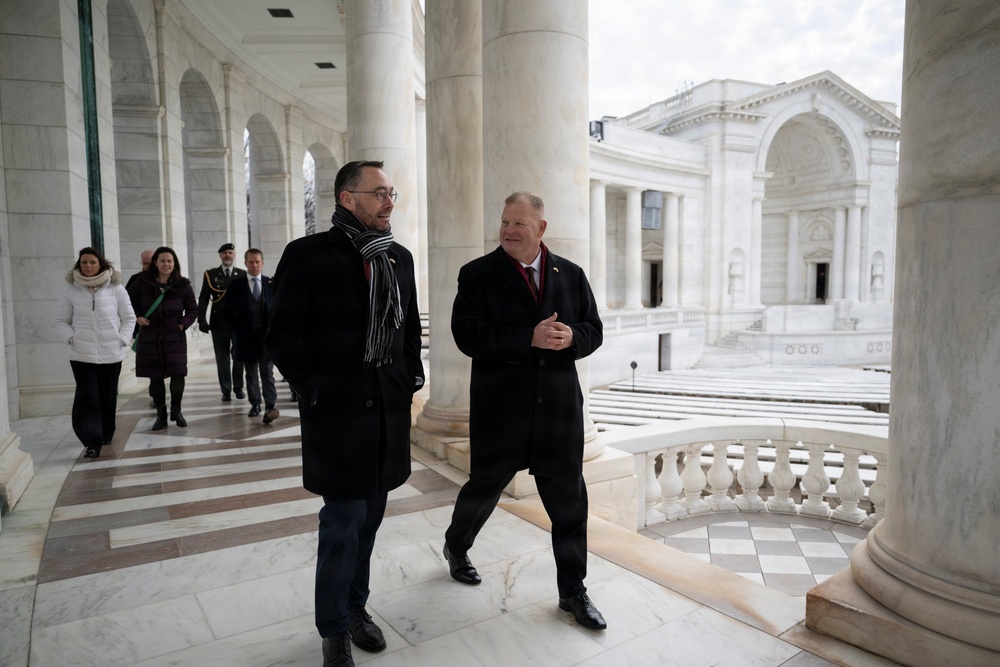 Belgian Deputy Prime Minister and Minister of Foreign Affairs Maxime Prévot Visits ANC for the 81st Battle of the Bulge Commemoration Ceremony