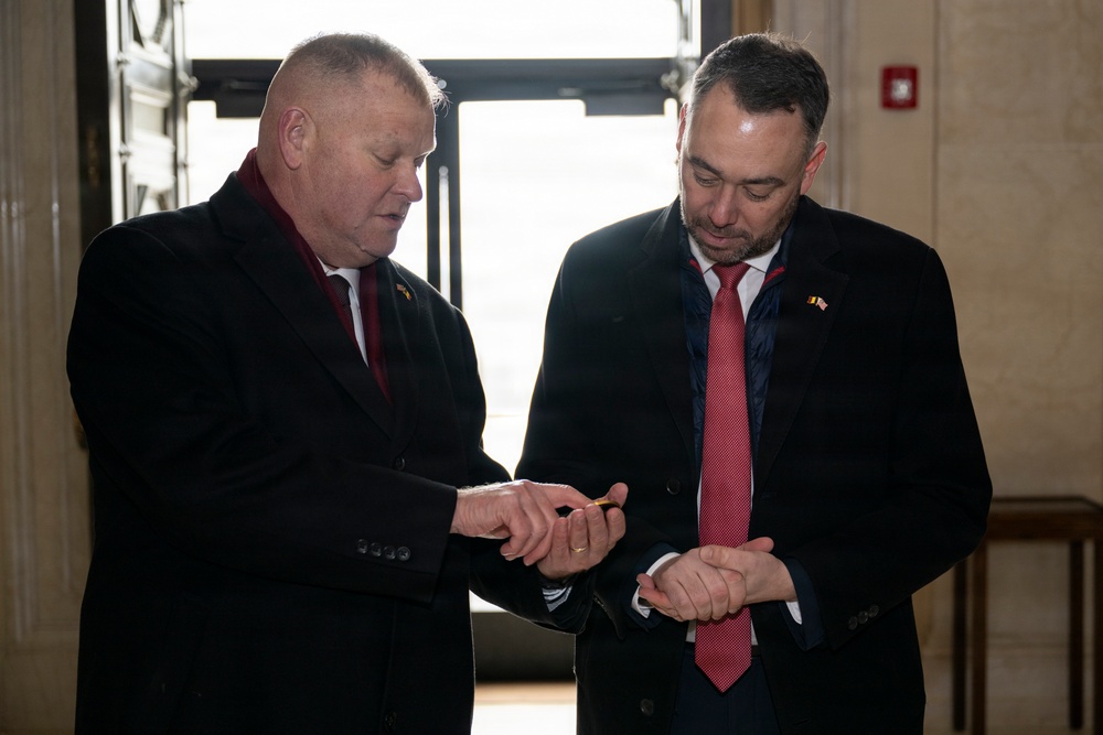 Belgian Deputy Prime Minister and Minister of Foreign Affairs Maxime Prévot Visits ANC for the 81st Battle of the Bulge Commemoration Ceremony