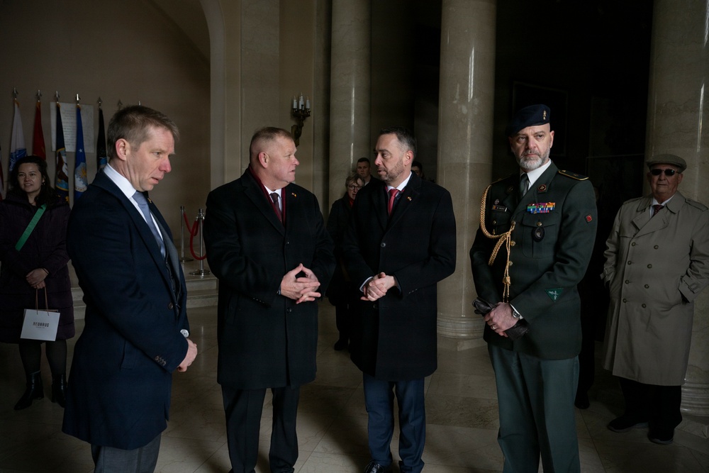 Belgian Deputy Prime Minister and Minister of Foreign Affairs Maxime Prévot Visits ANC for the 81st Battle of the Bulge Commemoration Ceremony