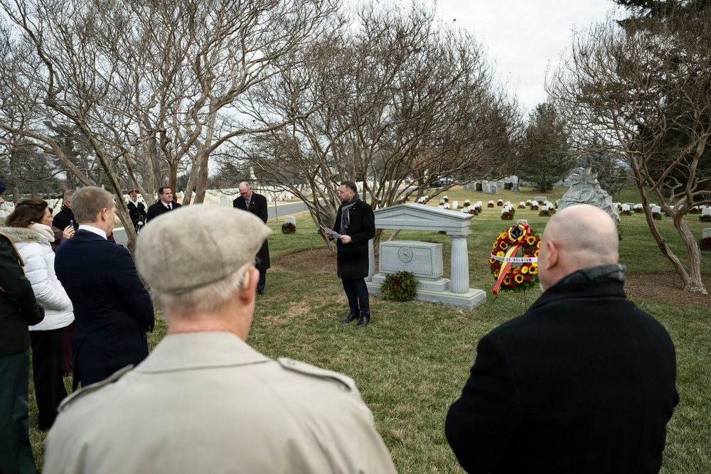 Belgian Deputy Prime Minister and Minister of Foreign Affairs Maxime Prévot Visits ANC for the 81st Battle of the Bulge Commemoration Ceremony