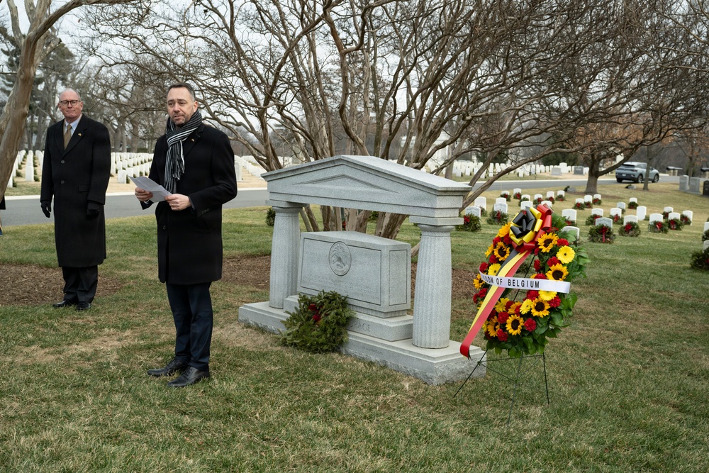 Belgian Deputy Prime Minister and Minister of Foreign Affairs Maxime Prévot Visits ANC for the 81st Battle of the Bulge Commemoration Ceremony