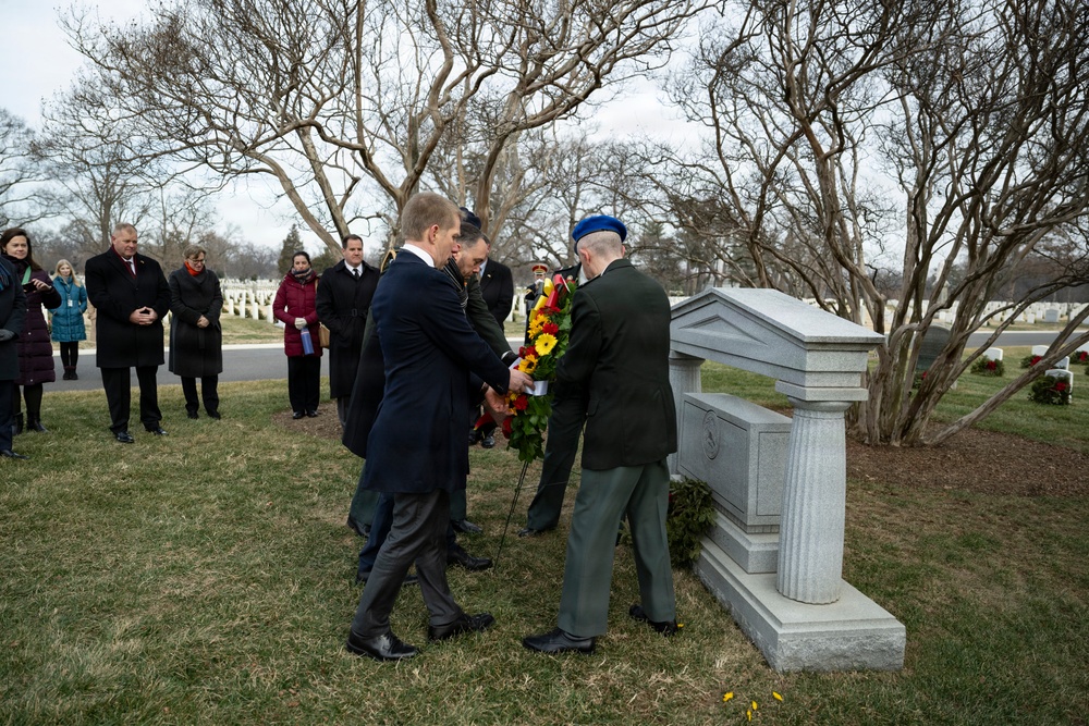 Belgian Deputy Prime Minister and Minister of Foreign Affairs Maxime Prévot Visits ANC for the 81st Battle of the Bulge Commemoration Ceremony