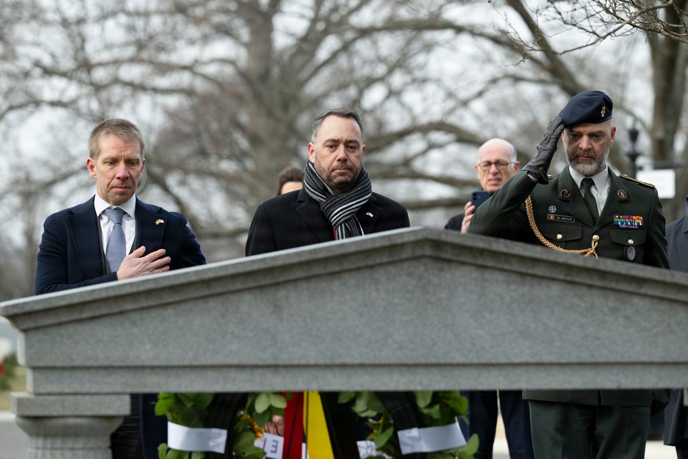 Belgian Deputy Prime Minister and Minister of Foreign Affairs Maxime Prévot Visits ANC for the 81st Battle of the Bulge Commemoration Ceremony