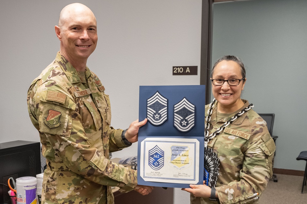 Team Holloman's 2026 chief master sergeant selects