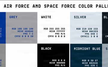 The U.S. Air Force and Space Force Color Palette