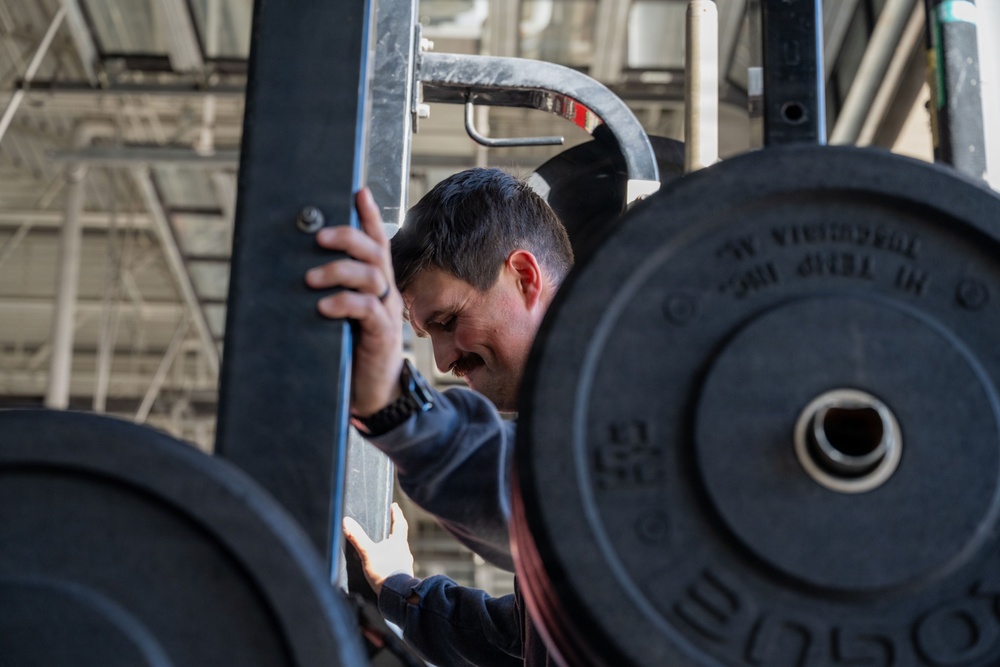 The 6th Civil Engineer Squadron Fire and Emergency Services flight physical training