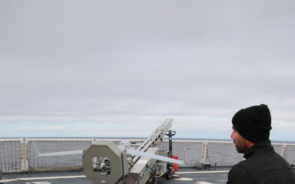 Coast Guard Cutter Munro monitors oil tanker Bella 1 in North Atlantic Ocean