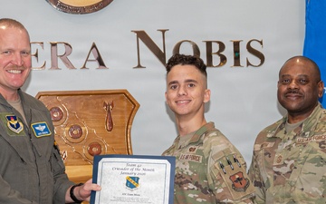 Crusader of the Month: Airman 1st Class Liam Mora