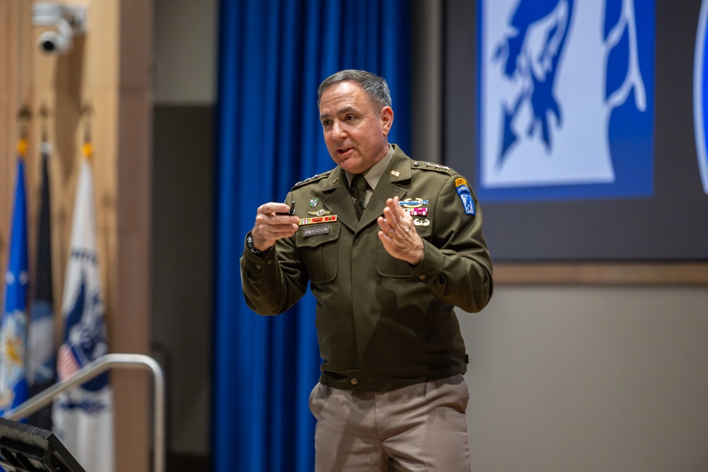 XVIII Airborne Corps Commanding General Speaks at the U.S. Army War College