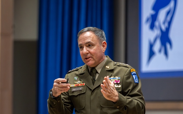 XVIII Airborne Corps Commanding General Speaks at the U.S. Army War College