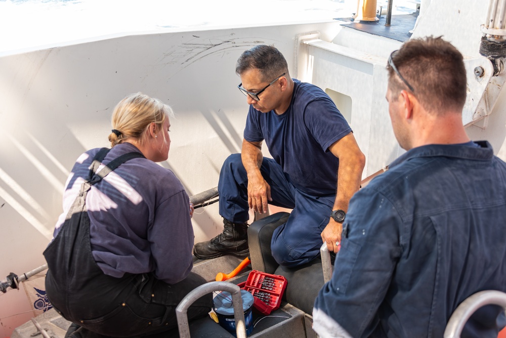USCG Cutter Blackfin goes underway to patrol the Southern California coast