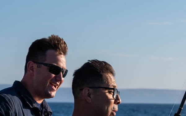 USCG Cutter Blackfin goes underway to patrol the Southern California coast