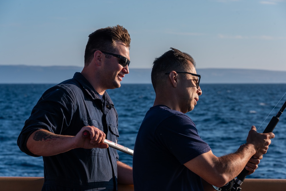 USCG Cutter Blackfin goes underway to patrol the Southern California coast