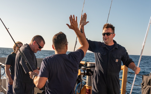 USCG Cutter Blackfin goes underway to patrol the Southern California coast