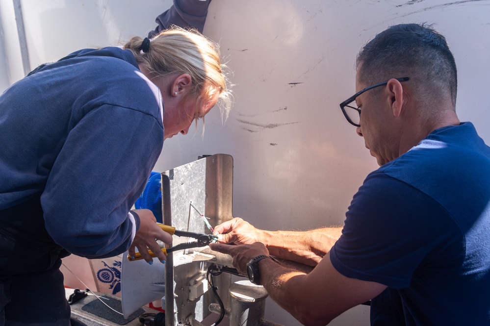 USCG Cutter Blackfin departs to patrol the Southern California coast