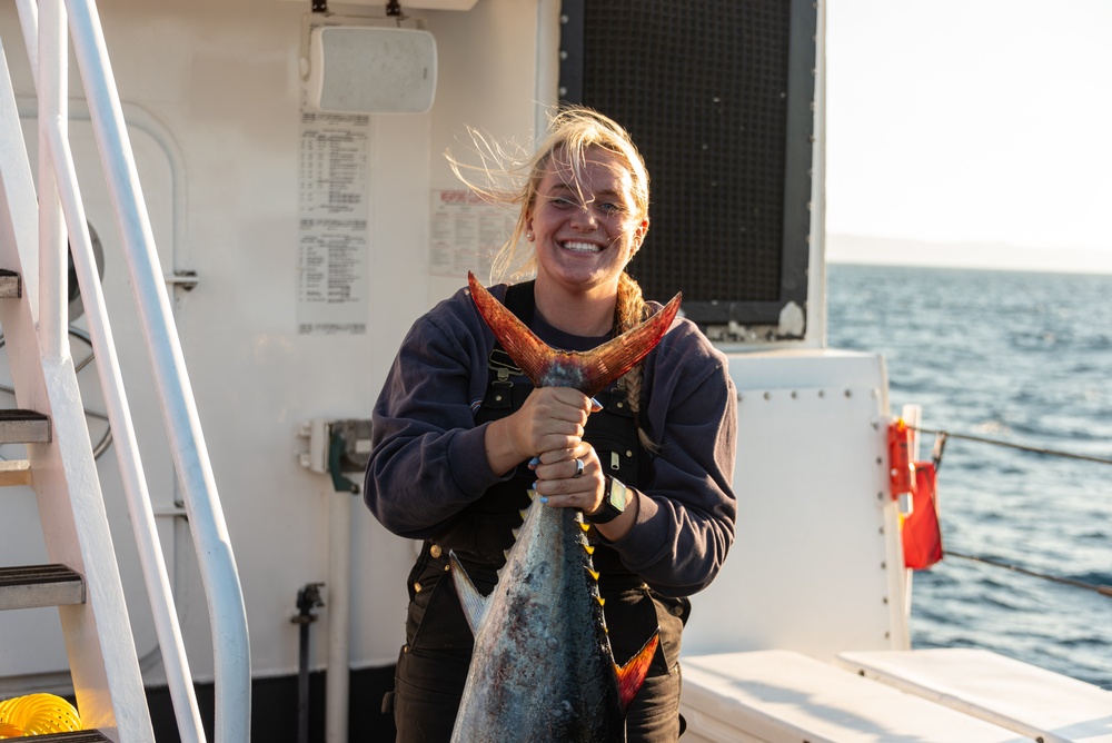 USCG Cutter Blackfin goes underway to patrol the Southern California coast