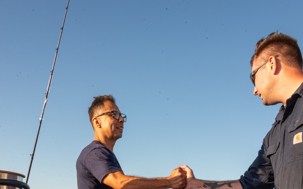 USCG Cutter Blackfin goes underway to patrol the Southern California coast