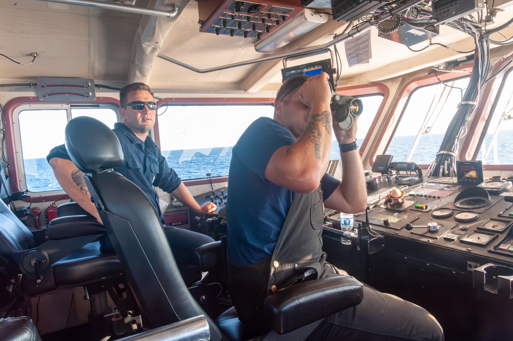 USCG Cutter Blackfin goes underway to patrol the Southern California coast