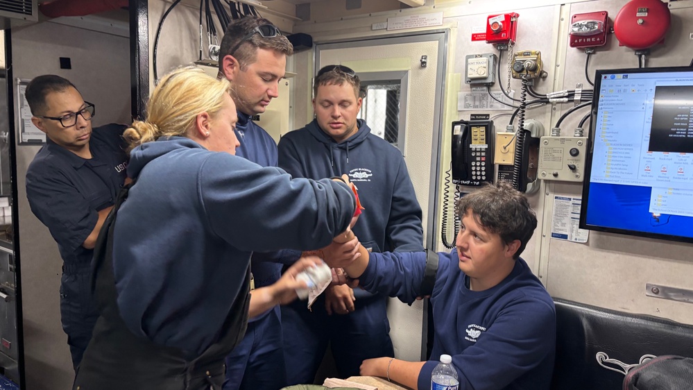 USCG Cutter Blackfin goes underway to patrol the Southern California coast