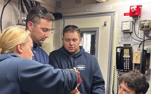 USCG Cutter Blackfin goes underway to patrol the Southern California coast