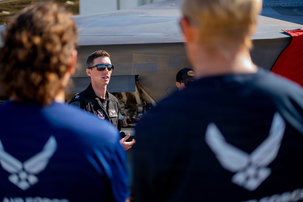 F-22 Raptor Aerial Demonstration Team performs at Wings Over South Texas 2025