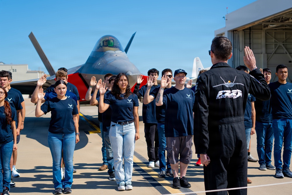 F-22 Raptor Aerial Demonstration Team performs at Wings Over South Texas 2025
